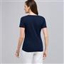半袖 V ネック T シャツ, スイスネイビー, small