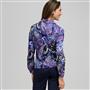 Paisley Notch Collar Button Down Shirt, Blue Fox Multi, small