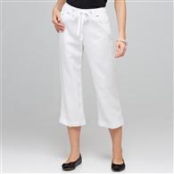 定番クロップパンツ, ホワイト, medium