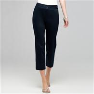 クロップストレートレッグパンツ, アドミラルネイビー, medium