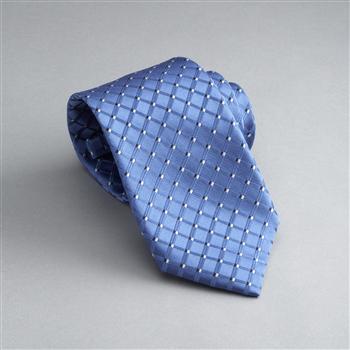 チェック地シルクタイ, コバルト, large
