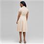Cap Sleeve Wrap Dress., Chino, small