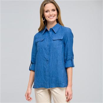 Denim Shirt Jacket, , large