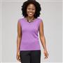 Sleeveless Scoop Neck Shell, Crocus, small